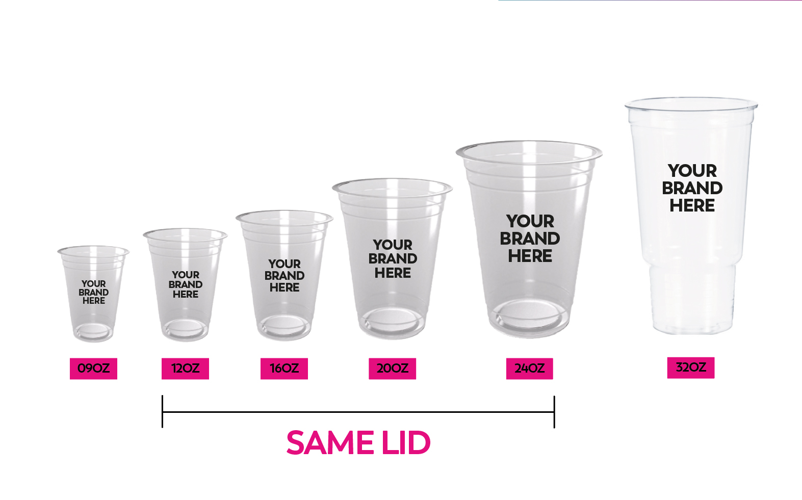 PET Cup custom printed cup