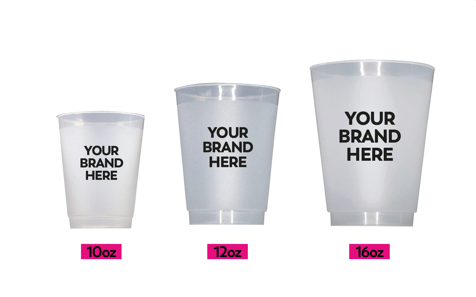 Frost Flex custom printed cup